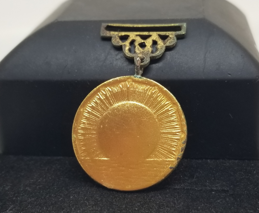 ORİJİNAL İPEK ASKISIYLA ALTIN KAPLAMA TUNÇ DONANMA İANE MADALYASI