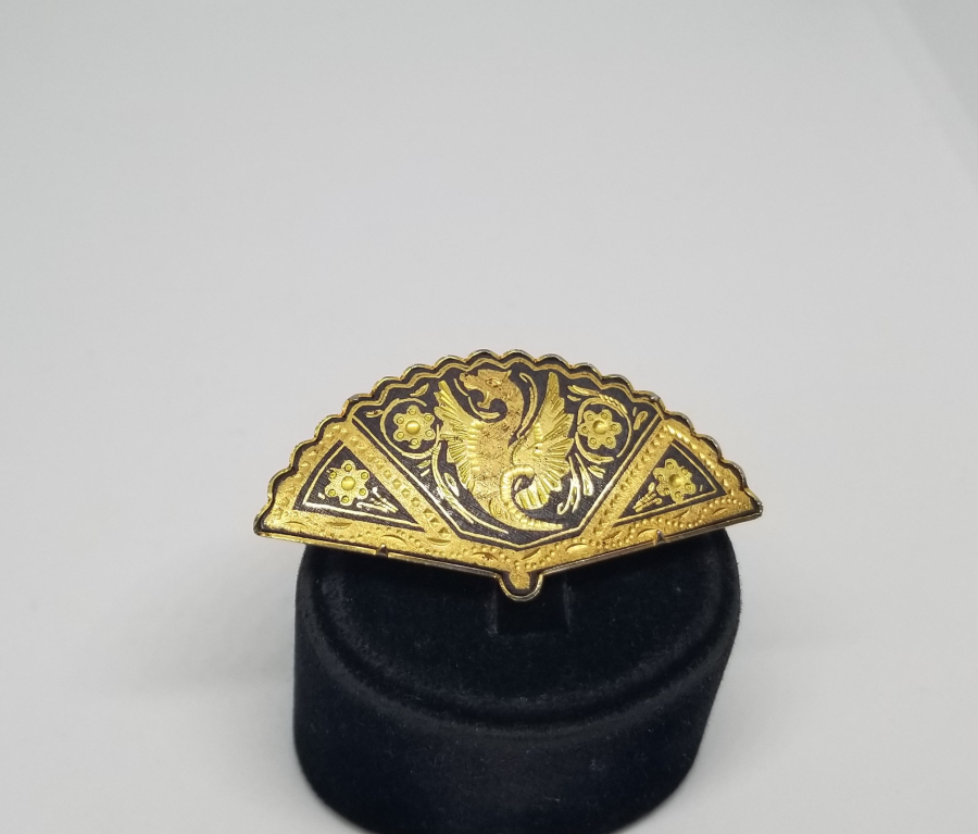 ÖZEL YAPIM ALTIN ÇAKMA İŞÇİLİKLİ TOLEDO BROŞ