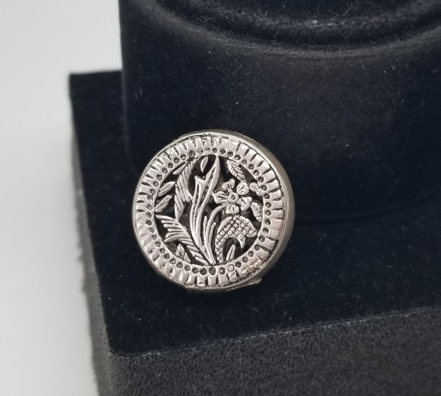 KABARTMA İŞÇİLİKLİ GÜMÜŞ CEP SAATİ KÖSTEĞİ SÜRGÜSÜ