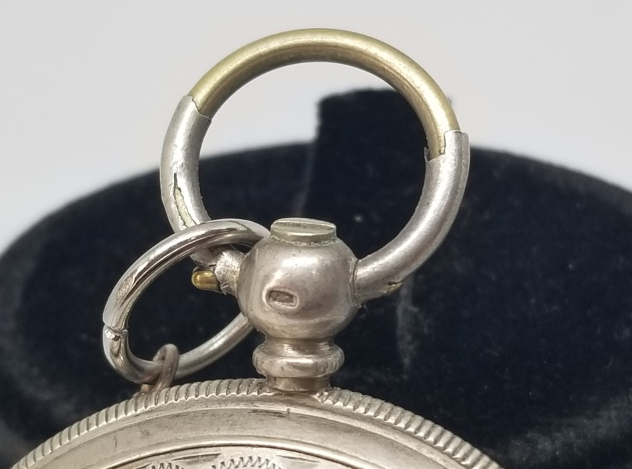 OSMANLI DÖNEMİ GÜMÜŞ KASA MİNE İŞÇİLİKLİ ÖZEL YAPIM CEP SAATİ