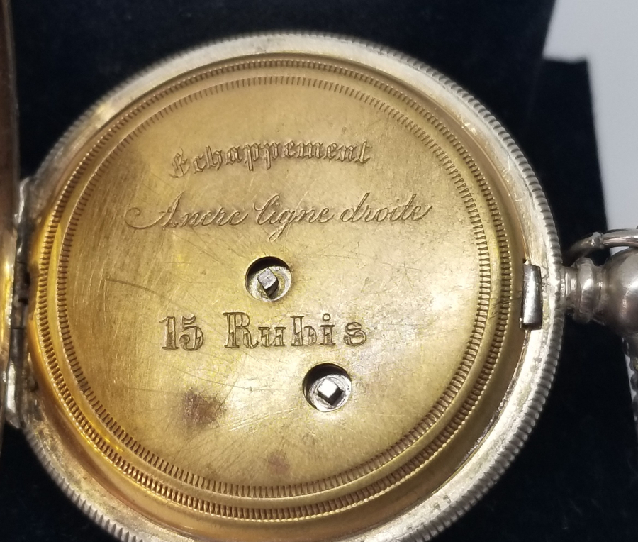 OSMANLI DÖNEMİ GÜMÜŞ KASA MİNE İŞÇİLİKLİ ÖZEL YAPIM CEP SAATİ