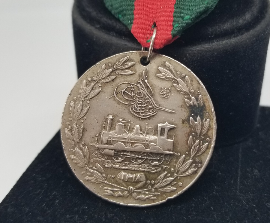 OSMANLI DÖNEMİ NİKEL HİCAZ DEMİRYOLU MADALYASI