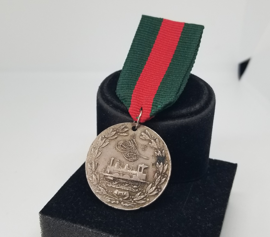 OSMANLI DÖNEMİ NİKEL HİCAZ DEMİRYOLU MADALYASI