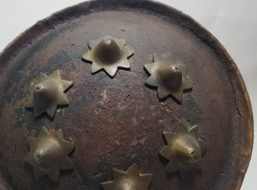 OSMANLI DÖNEMİ ÇOK NADİR YENİÇERİ FİL DERİSİ KALKAN