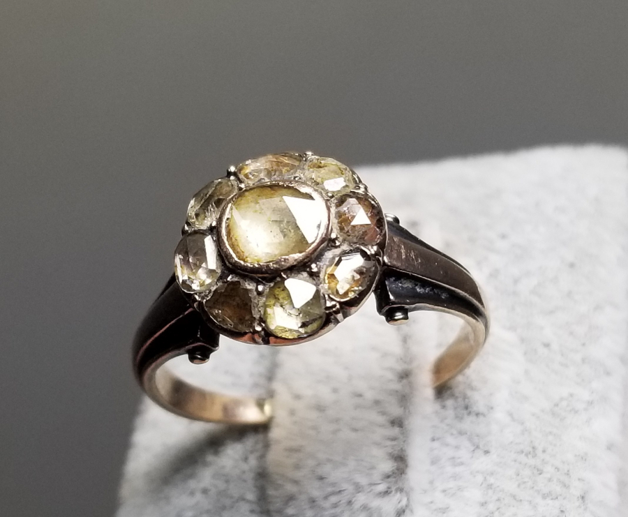 OSMANLI DÖNEMİ ELMAS TAŞLI ALTIN YÜZÜK