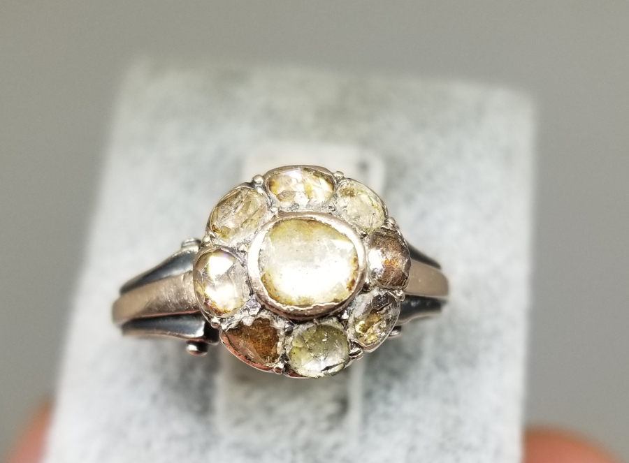 OSMANLI DÖNEMİ ELMAS TAŞLI ALTIN YÜZÜK