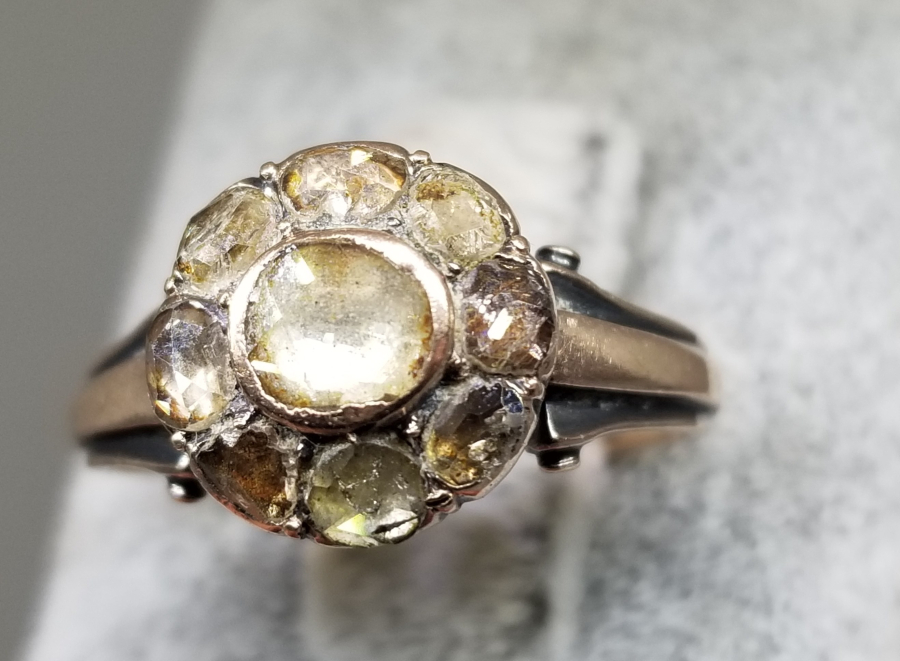 OSMANLI DÖNEMİ ELMAS TAŞLI ALTIN YÜZÜK