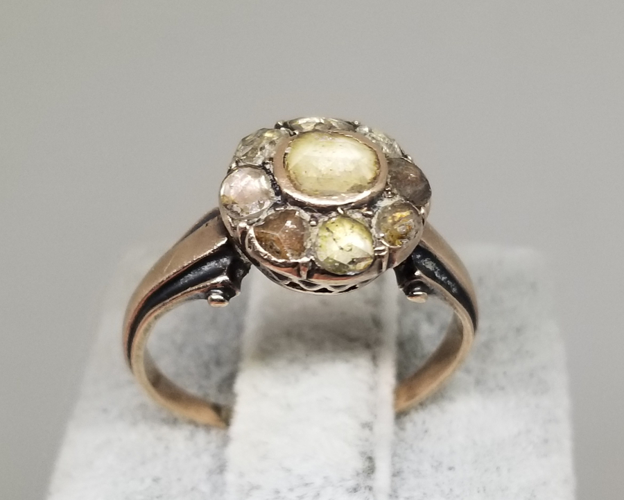 OSMANLI DÖNEMİ ELMAS TAŞLI ALTIN YÜZÜK