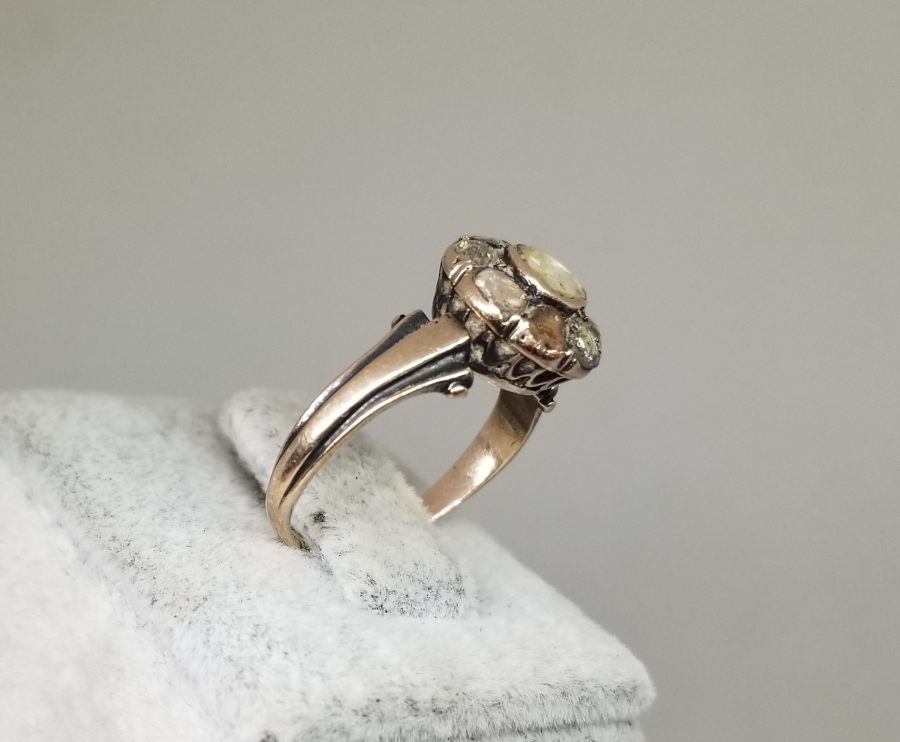 OSMANLI DÖNEMİ ELMAS TAŞLI ALTIN YÜZÜK