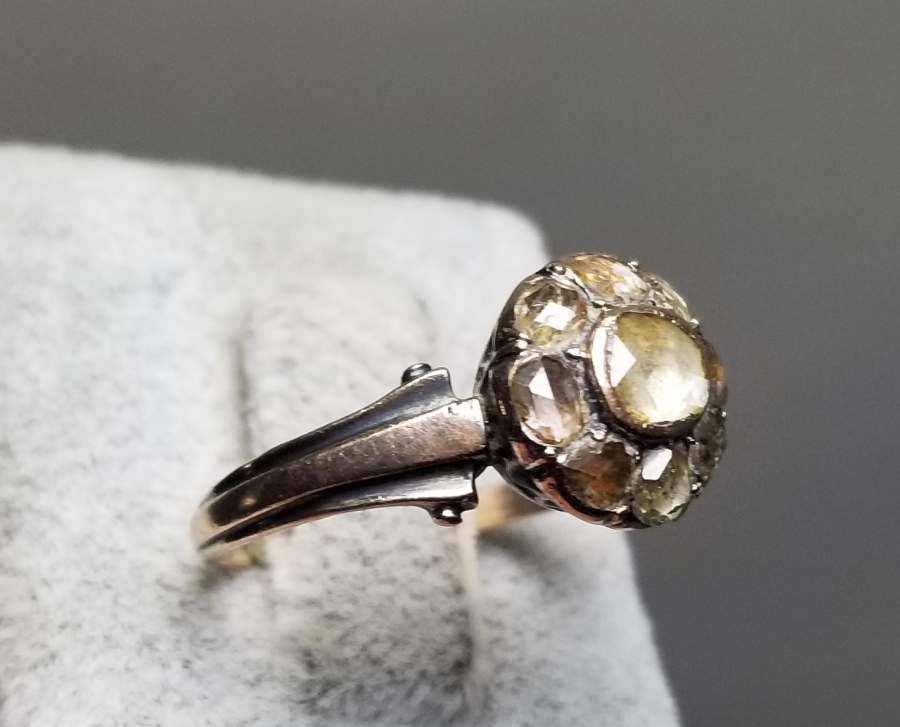 OSMANLI DÖNEMİ ELMAS TAŞLI ALTIN YÜZÜK