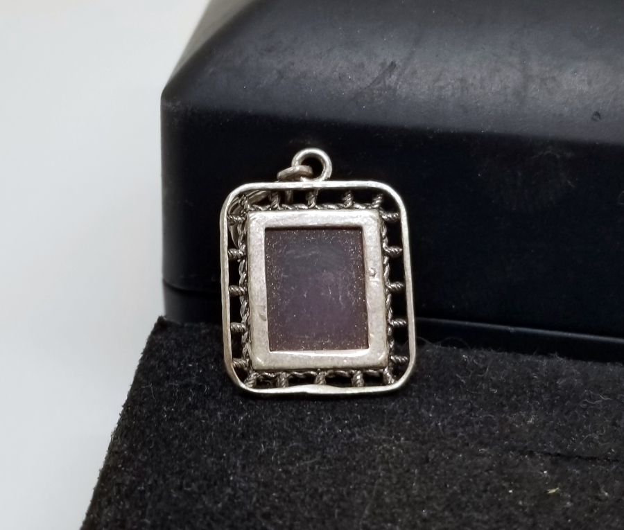 AKİK TAŞLI GÜMÜŞ KOLYE UCU