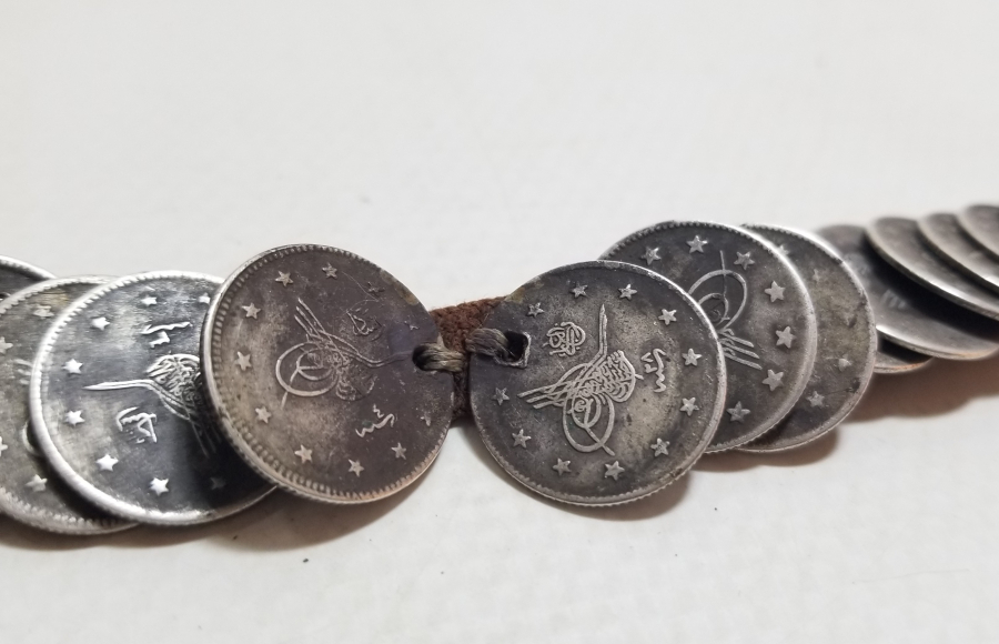 OSMANLI DÖNEMİ GÜMÜŞ PARALARDAN YAPILMIŞ ALINLIK