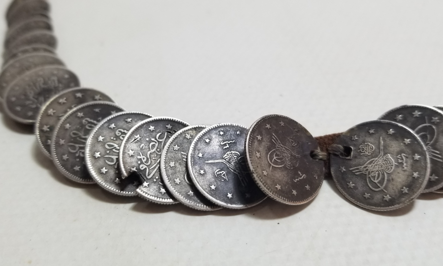 OSMANLI DÖNEMİ GÜMÜŞ PARALARDAN YAPILMIŞ ALINLIK