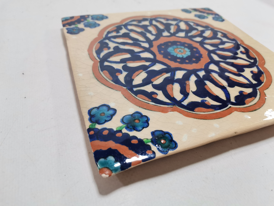 EL BOYAMA İŞÇİLİKLİ ANTİKA KÜTAHYA KARO