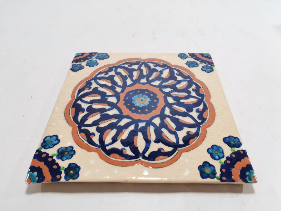 EL BOYAMA İŞÇİLİKLİ ANTİKA KÜTAHYA KARO