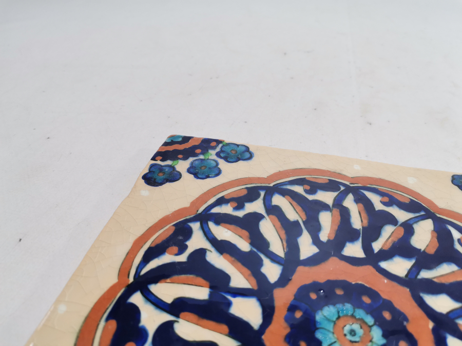 EL BOYAMA İŞÇİLİKLİ ANTİKA KÜTAHYA KARO