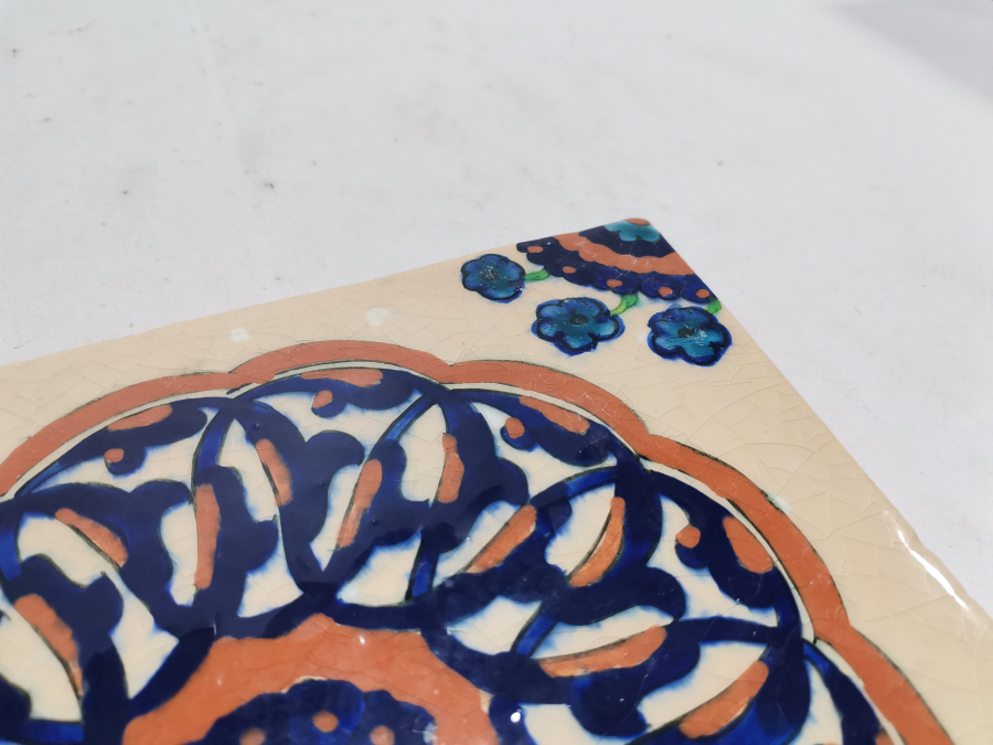 EL BOYAMA İŞÇİLİKLİ ANTİKA KÜTAHYA KARO