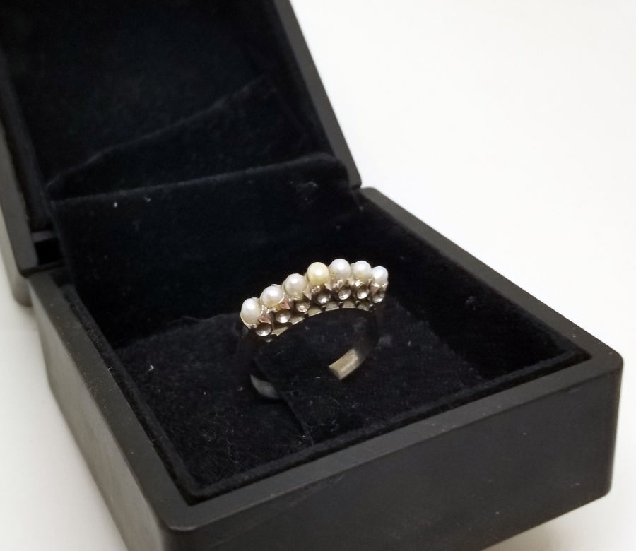 ÖZEL YAPIM İNCİLİ YÜZÜK