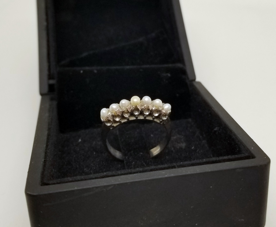 ÖZEL YAPIM İNCİLİ YÜZÜK