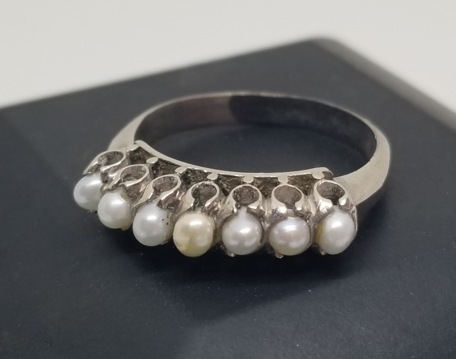 ÖZEL YAPIM İNCİLİ YÜZÜK