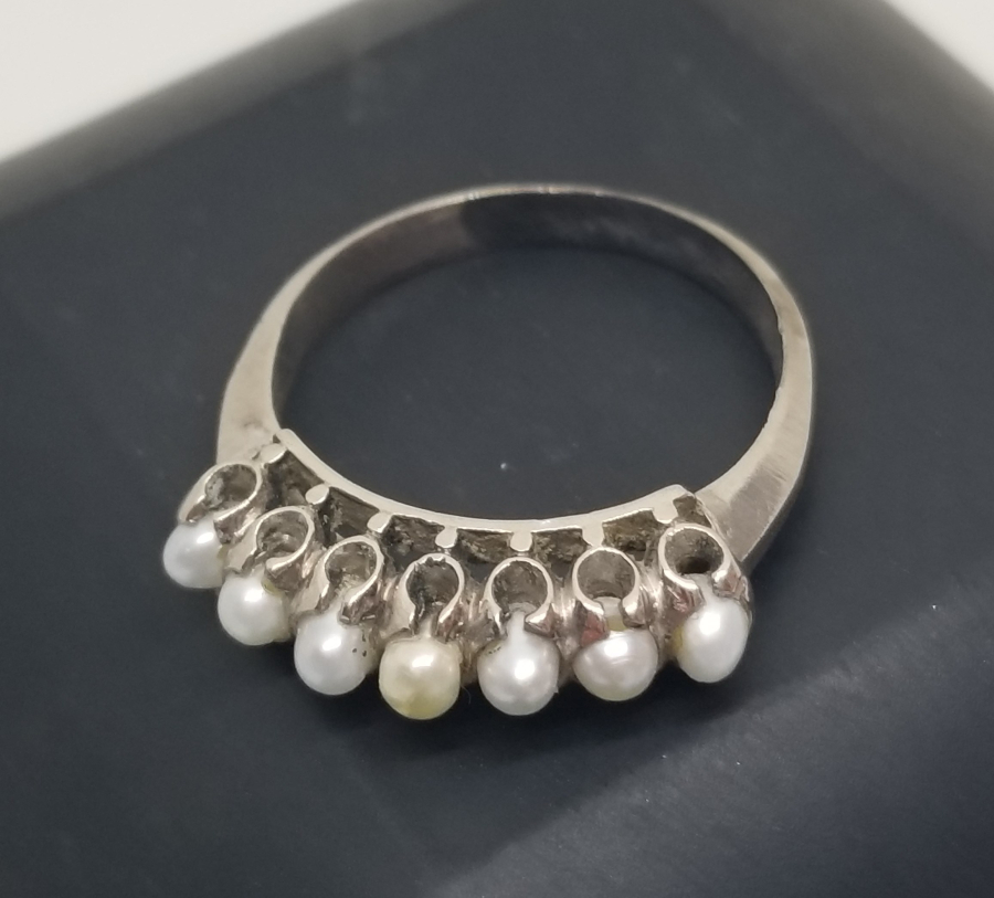 ÖZEL YAPIM İNCİLİ YÜZÜK