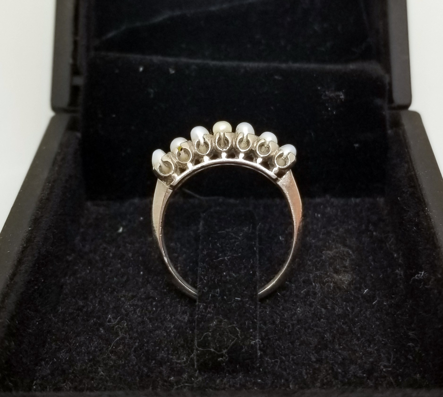 ÖZEL YAPIM İNCİLİ YÜZÜK