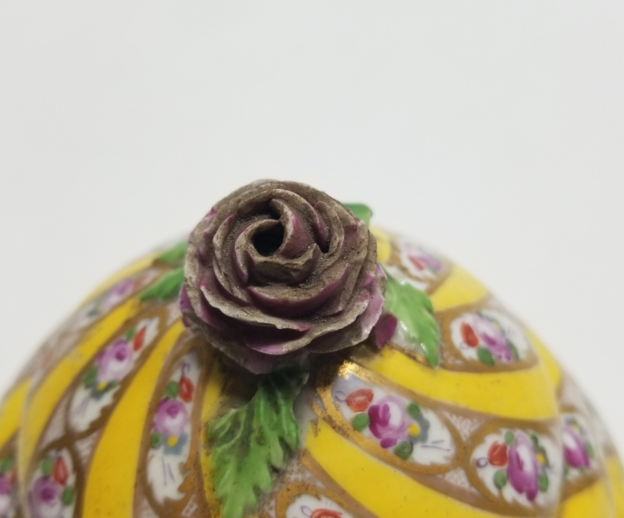 OSMANLI DÖNEMİ EL BOYAMA NADİR YILDIZ PORSELEN SARAY İŞİ İFTARİYELİK KAPAĞI