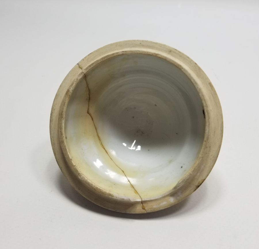 OSMANLI DÖNEMİ EL BOYAMA NADİR YILDIZ PORSELEN SARAY İŞİ İFTARİYELİK KAPAĞI