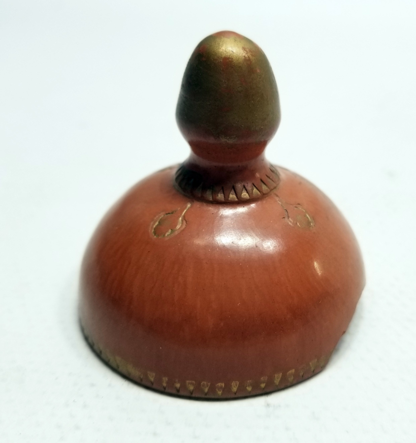 ÜZERİ ALTIN VARAKLI OSMANLI DÖNEMİ TOPHANE ŞİŞE KAPAĞI