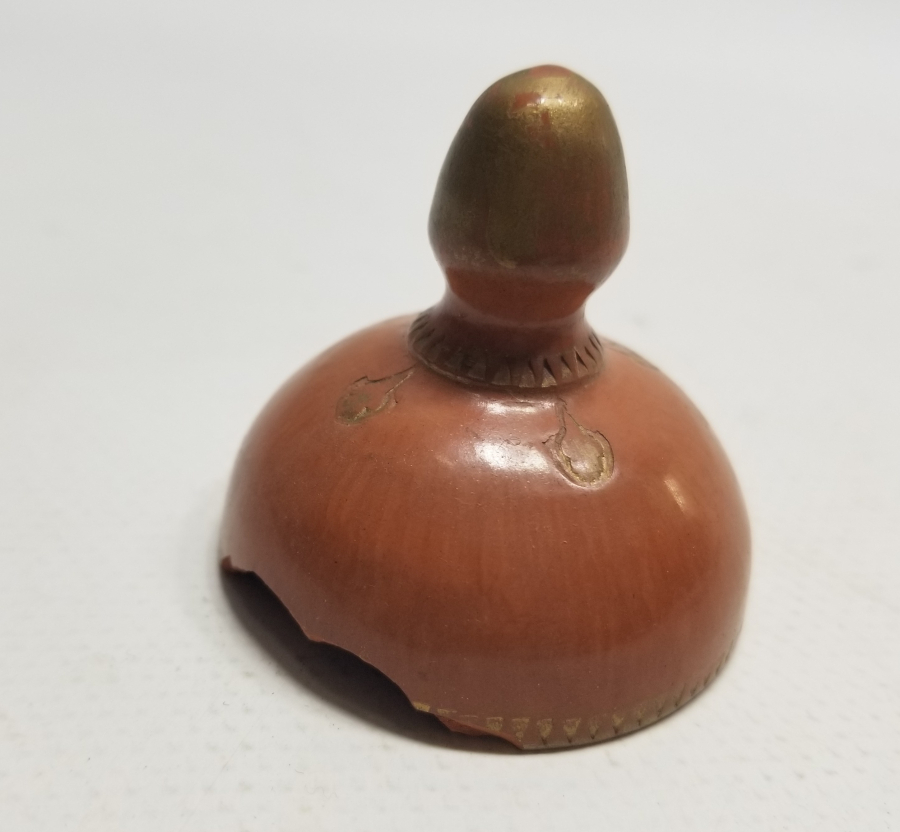 ÜZERİ ALTIN VARAKLI OSMANLI DÖNEMİ TOPHANE ŞİŞE KAPAĞI