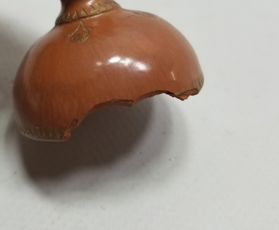 ÜZERİ ALTIN VARAKLI OSMANLI DÖNEMİ TOPHANE ŞİŞE KAPAĞI