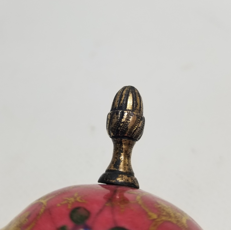 ÜZERİNDE MEVLEVİ SİKKESİ BULUNAN OSMANLI DÖNEMİ EL BOYAMA NADİR ESERİ İSTANBUL İFTARİYELİK KAPAĞI