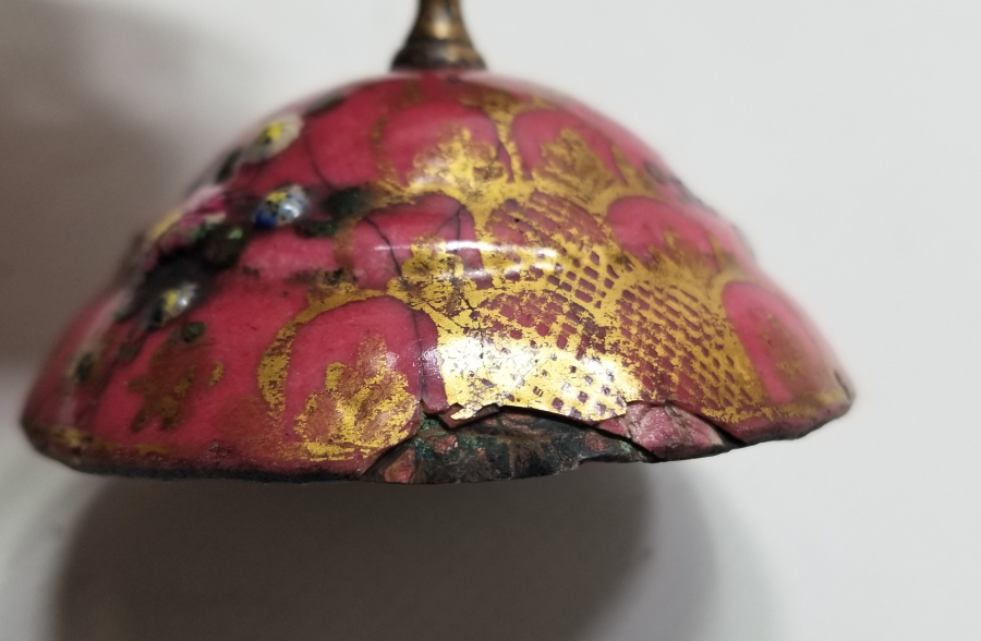 ÜZERİNDE MEVLEVİ SİKKESİ BULUNAN OSMANLI DÖNEMİ EL BOYAMA NADİR ESERİ İSTANBUL İFTARİYELİK KAPAĞI