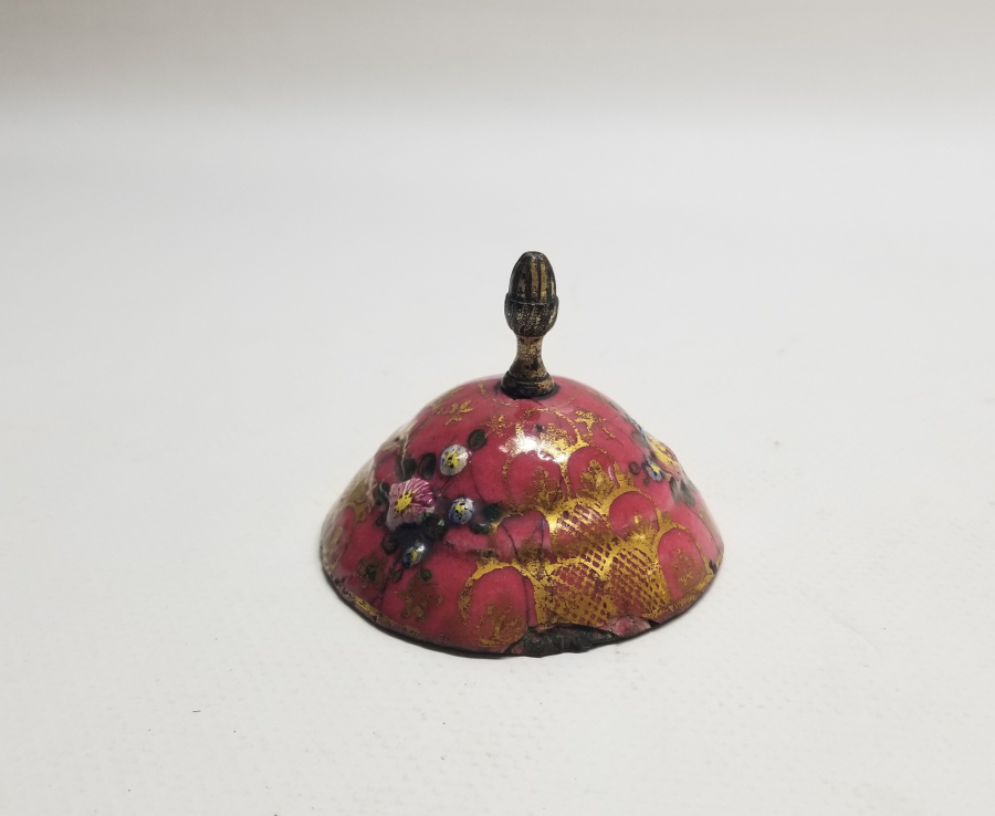 ÜZERİNDE MEVLEVİ SİKKESİ BULUNAN OSMANLI DÖNEMİ EL BOYAMA NADİR ESERİ İSTANBUL İFTARİYELİK KAPAĞI