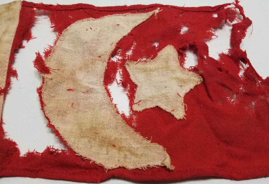 OSMANLI DÖNEMİ ÇOK NADİR GÖĞÜS BAYRAĞI