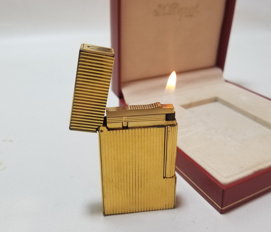 ORİJİNAL KUTUSUNDA ALTIN KAPLAMA NADİR DUPONT ÇAKMAK