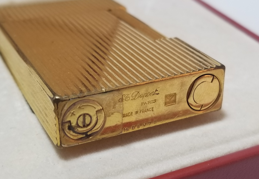 ORİJİNAL KUTUSUNDA ALTIN KAPLAMA NADİR DUPONT ÇAKMAK