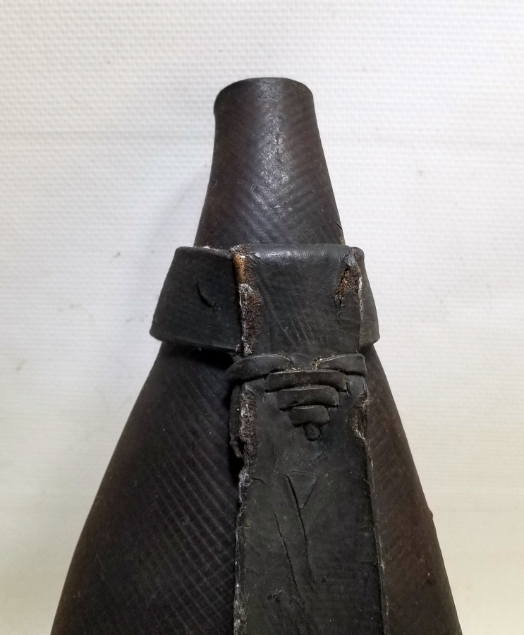 OSMANLI DÖNEMİ DERİDEN MAMUL NADİR YENİÇERİ BARUTLUK