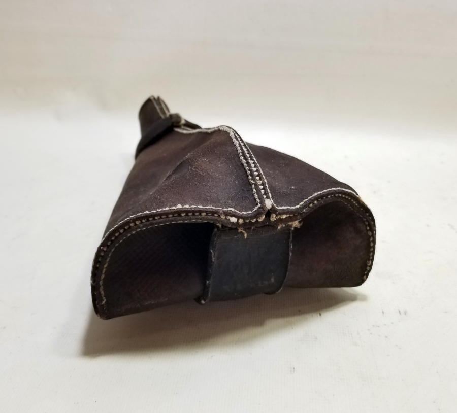 OSMANLI DÖNEMİ DERİDEN MAMUL NADİR YENİÇERİ BARUTLUK