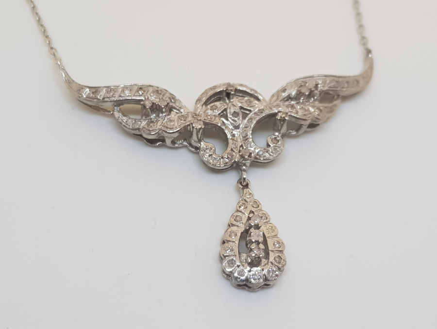 PIRLANTA TAŞLI ÖZEL YAPIM GERDANLIK - KOLYE