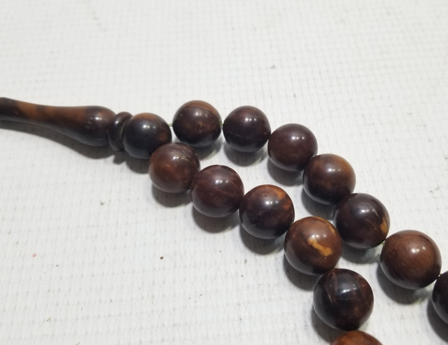 KEMANE TORNA YAPIMI GÜMÜŞ PÜSKÜLLÜ BÜYÜK BOY KUKA TESPİH