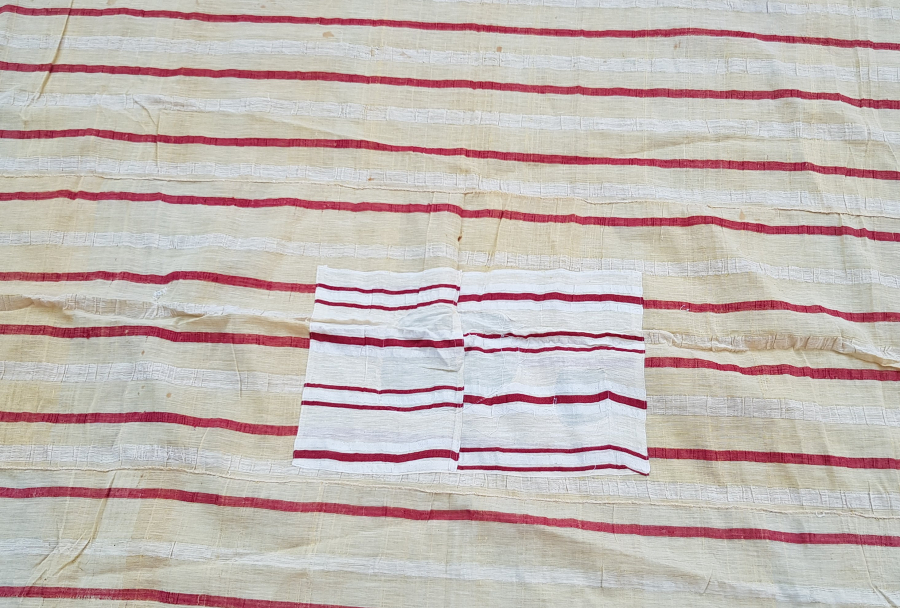 OSMANLI DÖNEMİ ÇOK NADİR ÜZERİ İŞLEMELİ İĞNE OYALI İPEK YATAK ÖRTÜSÜ