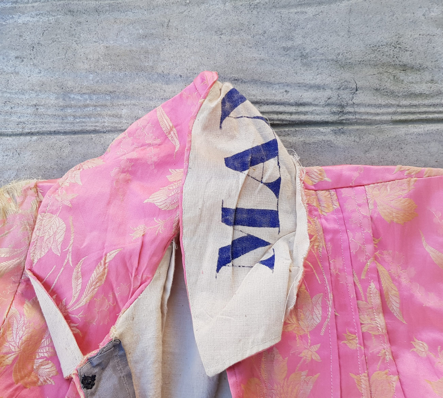 OSMANLI DÖNEMİ HAM İPEK ELMASİYE GELİN CEKETİ