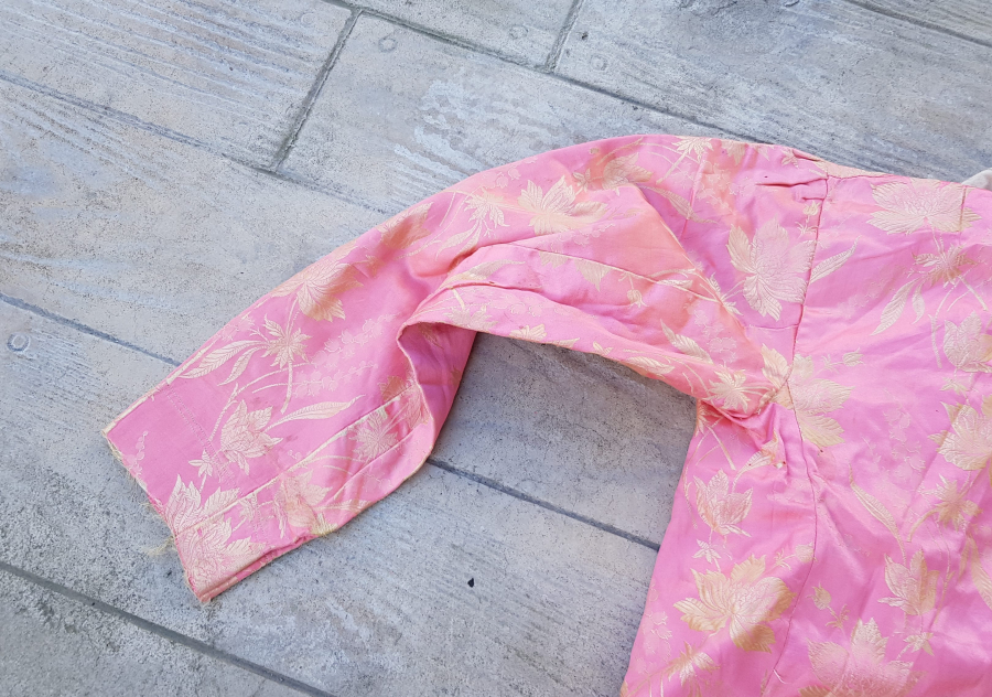 OSMANLI DÖNEMİ HAM İPEK ELMASİYE GELİN CEKETİ