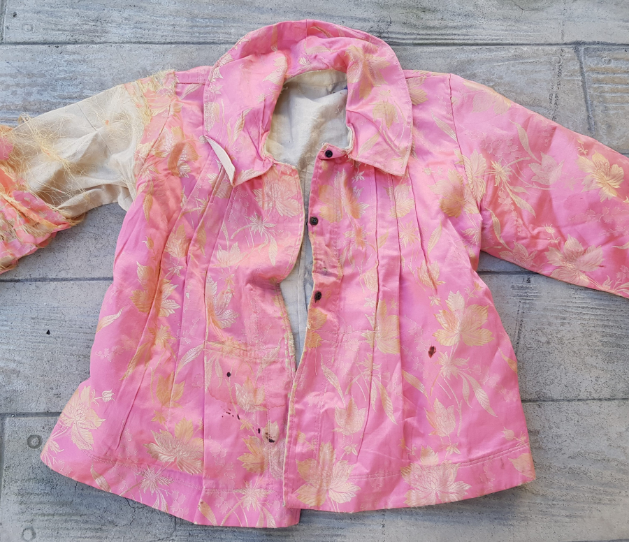 OSMANLI DÖNEMİ HAM İPEK ELMASİYE GELİN CEKETİ