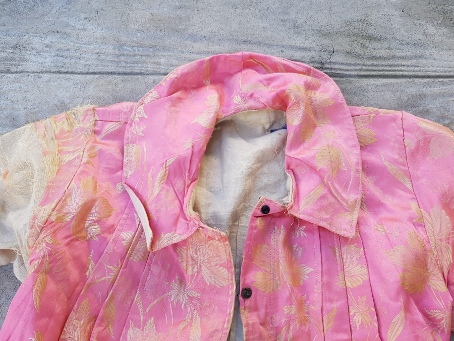 OSMANLI DÖNEMİ HAM İPEK ELMASİYE GELİN CEKETİ