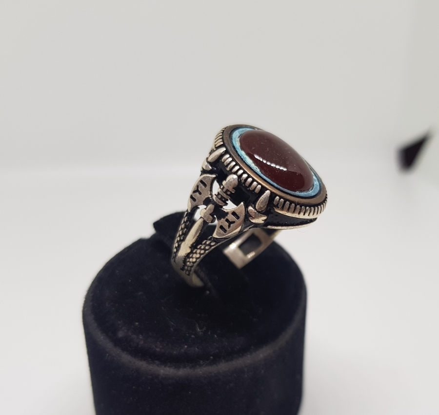 KABARTMA İŞÇİLİKLİ ÖZEL YAPIM GÜMÜŞ YÜZÜK