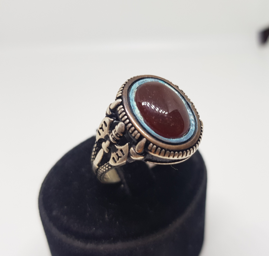 KABARTMA İŞÇİLİKLİ ÖZEL YAPIM GÜMÜŞ YÜZÜK