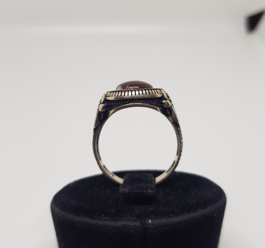 KABARTMA İŞÇİLİKLİ ÖZEL YAPIM GÜMÜŞ YÜZÜK