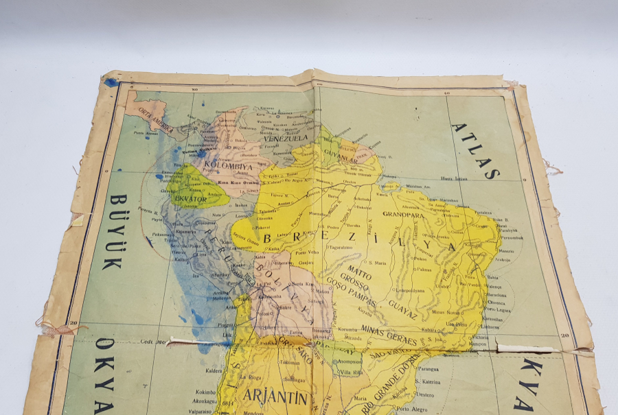 ANTİKA GÜNEY AMERİKA HARİTASI